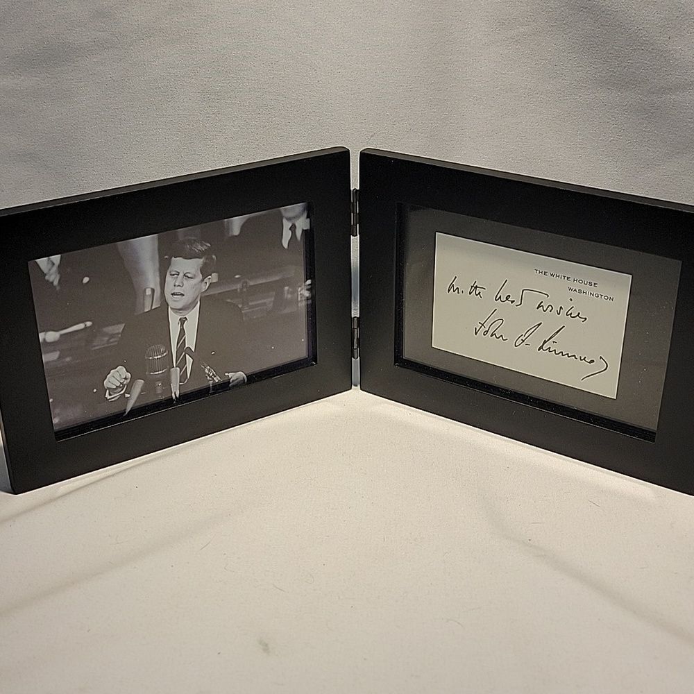 JFK photo and auto card